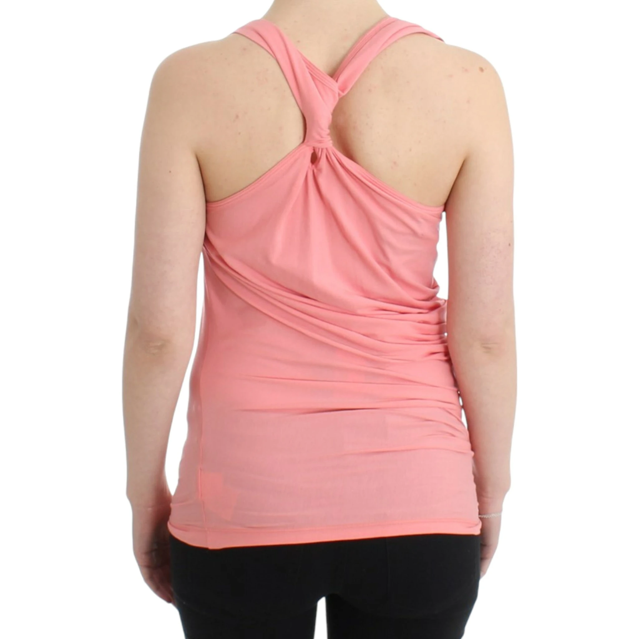 Pink cotton tank top