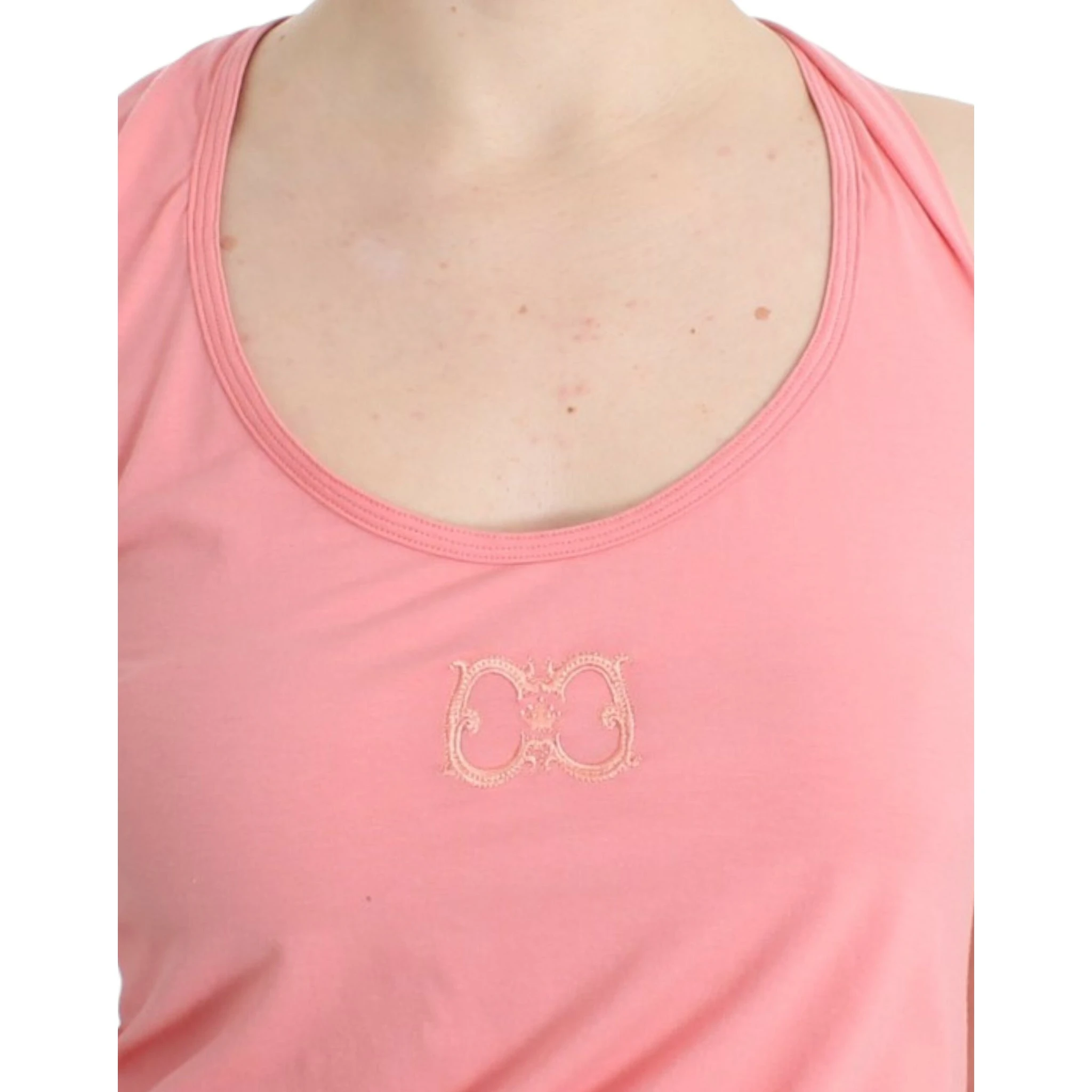 Pink cotton tank top