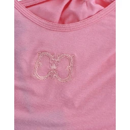 Pink cotton tank top
