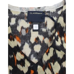 Multicolor v-neck wool jumper