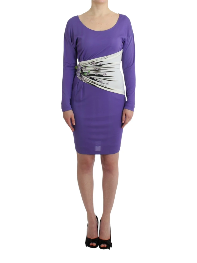 Purple longsleeved dress
