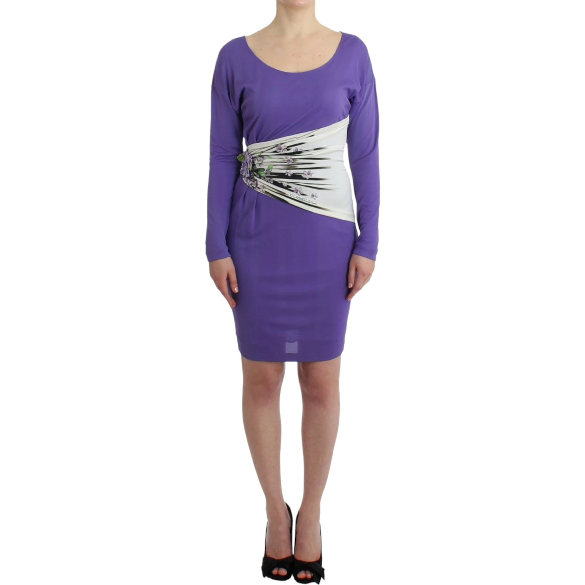 Purple longsleeved dress