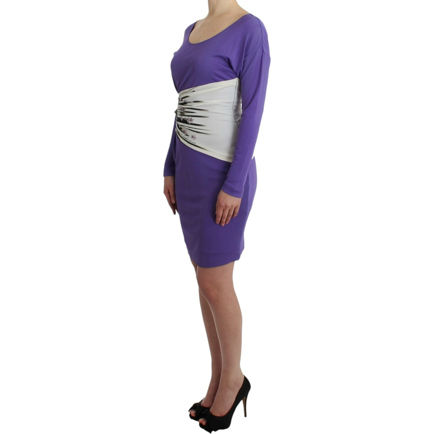 Purple longsleeved dress