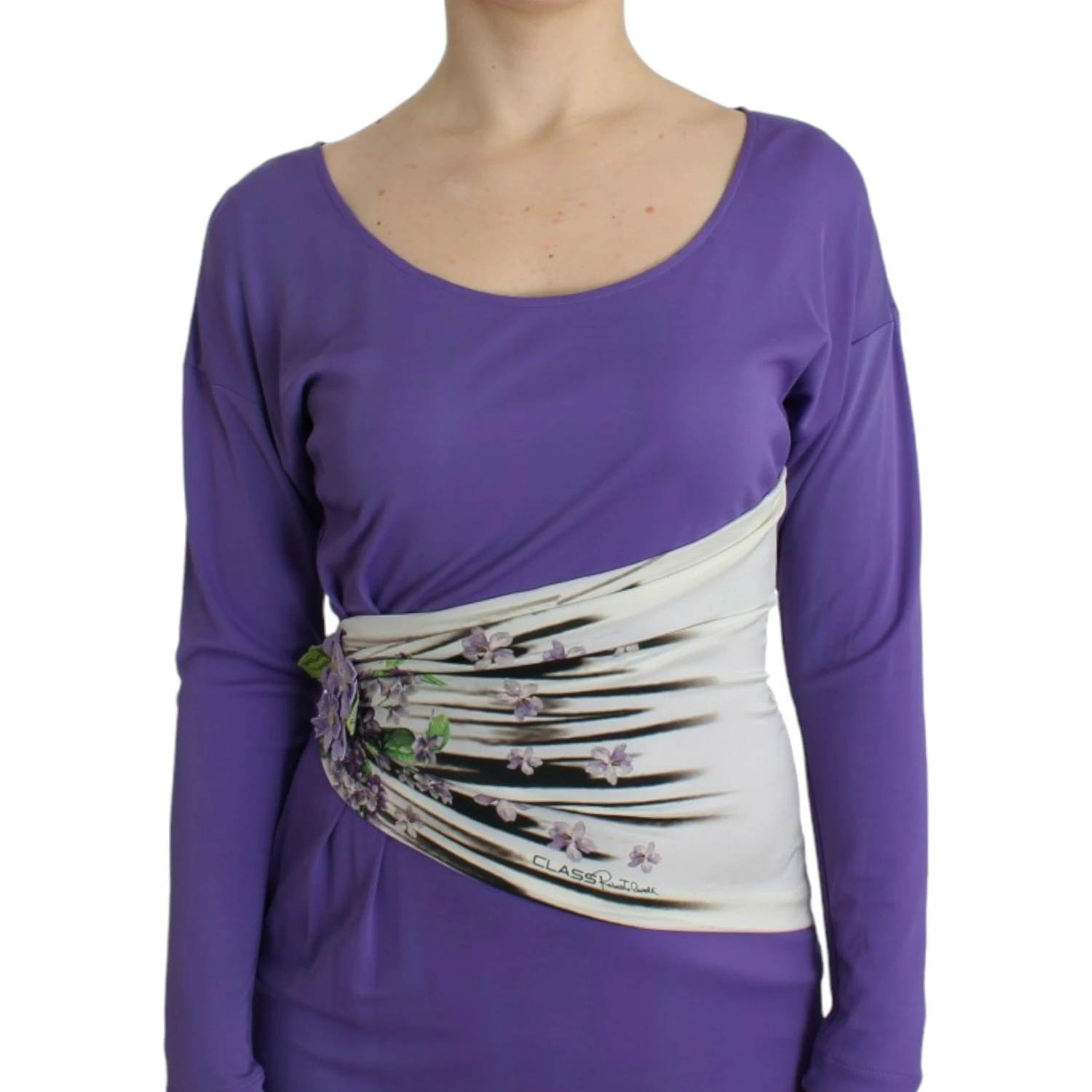 Purple longsleeved dress