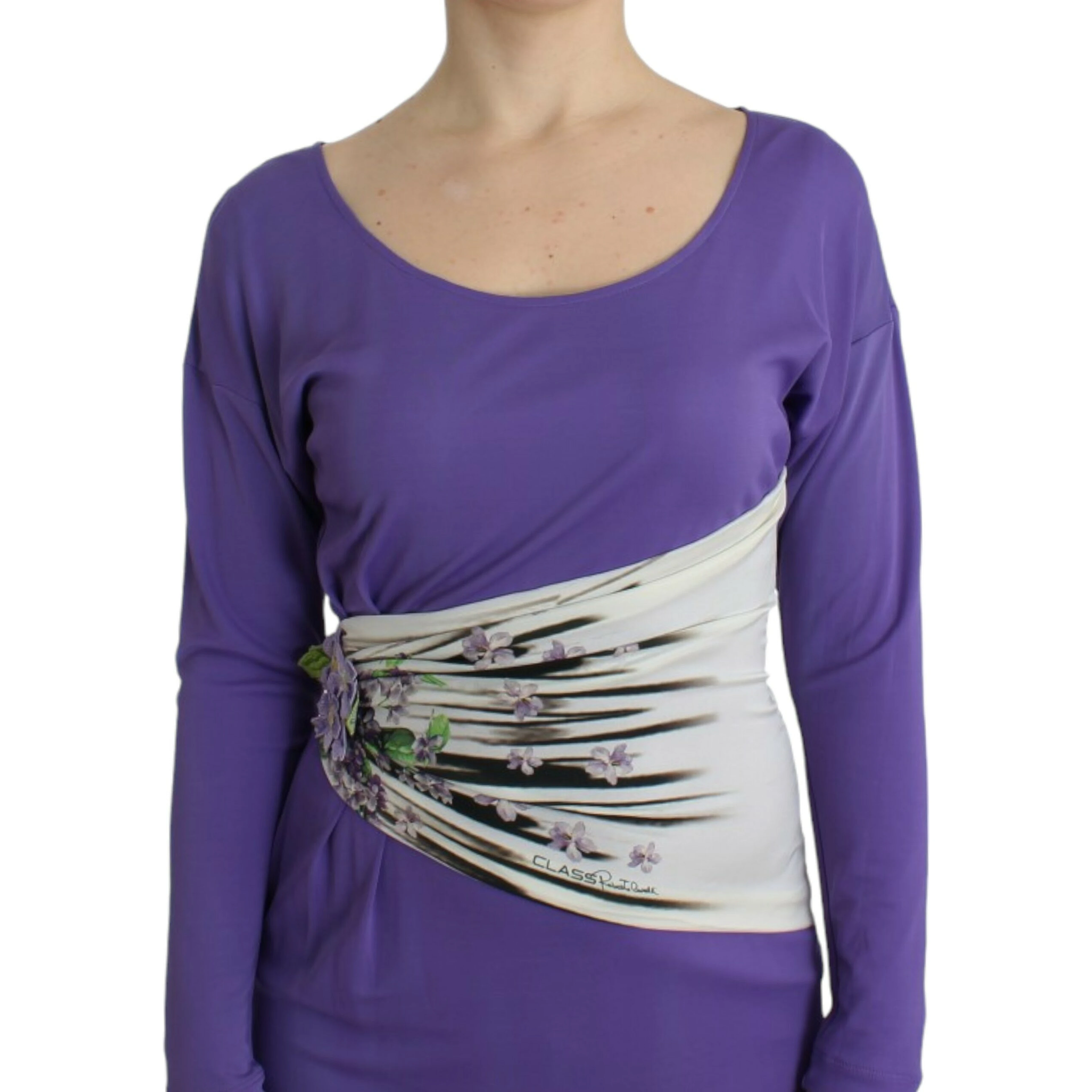 Purple longsleeved dress