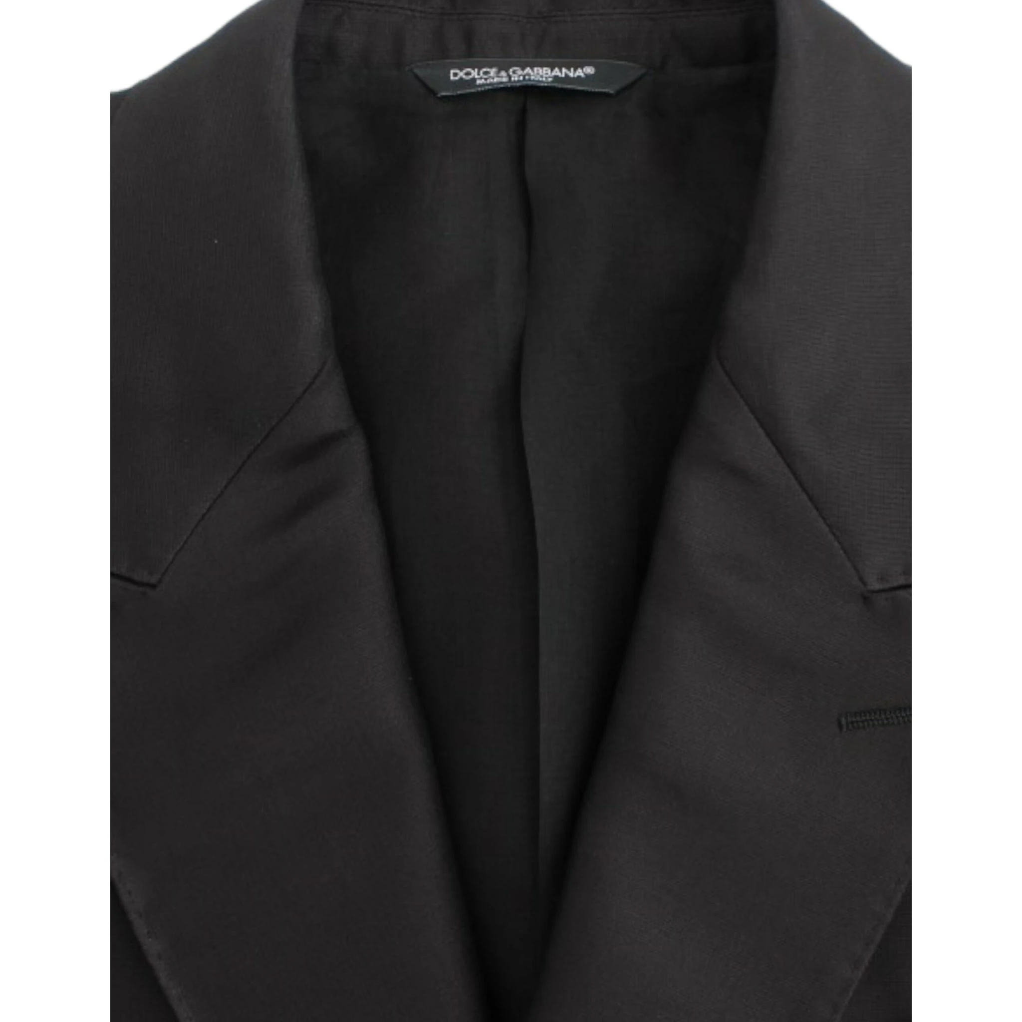 Black silk slim fit blazer