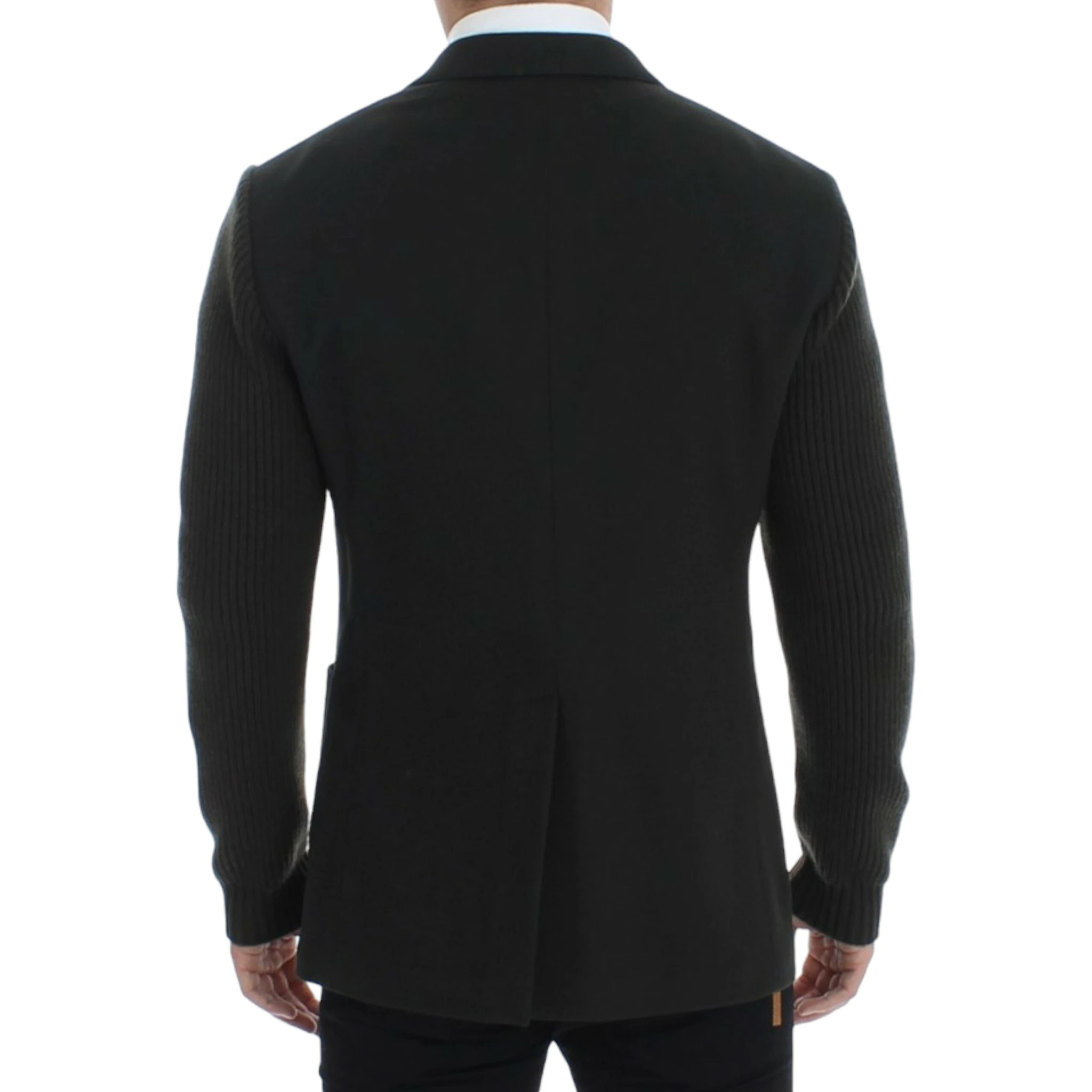 Green cashmere two button blazer