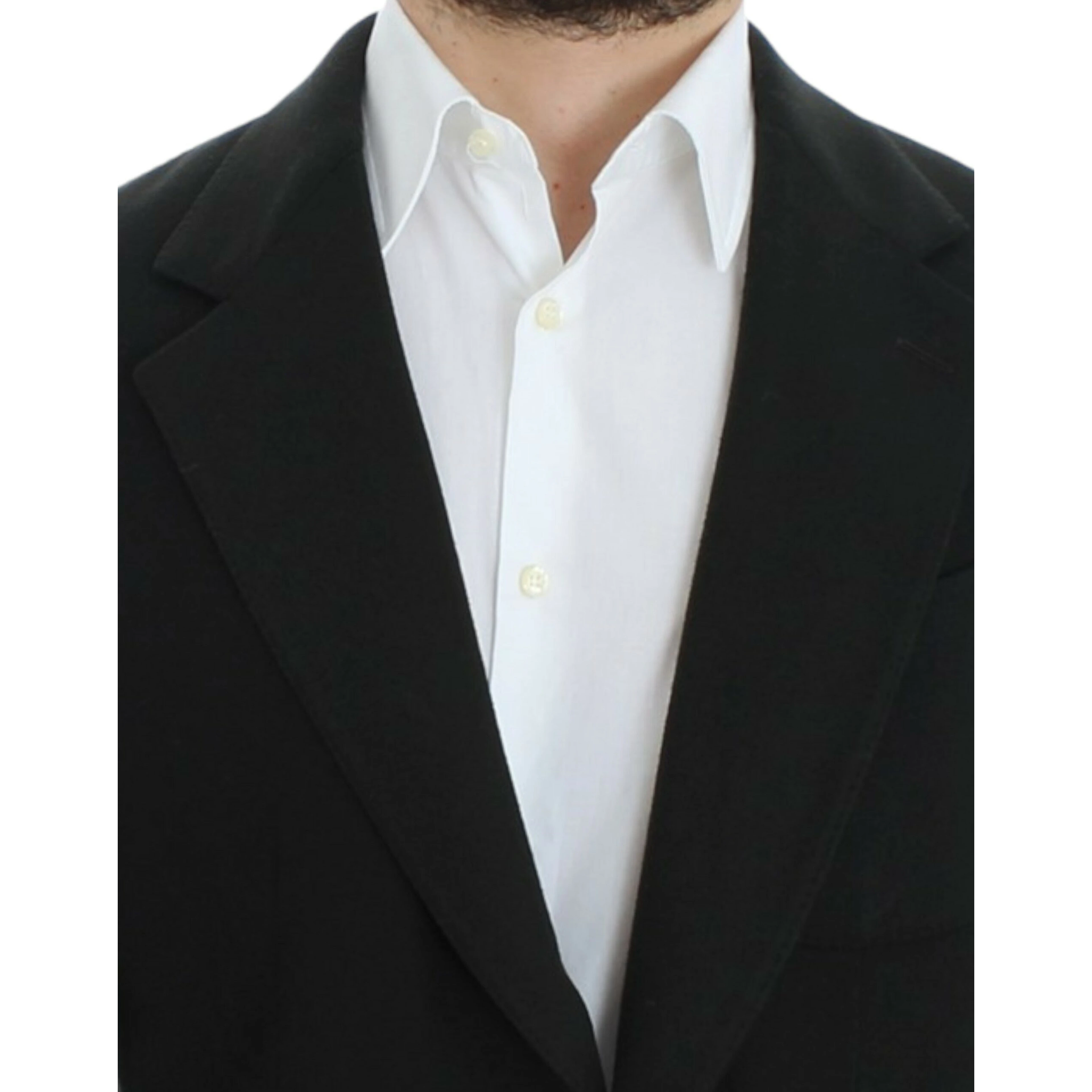 Green cashmere two button blazer