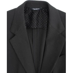 Green cashmere two button blazer