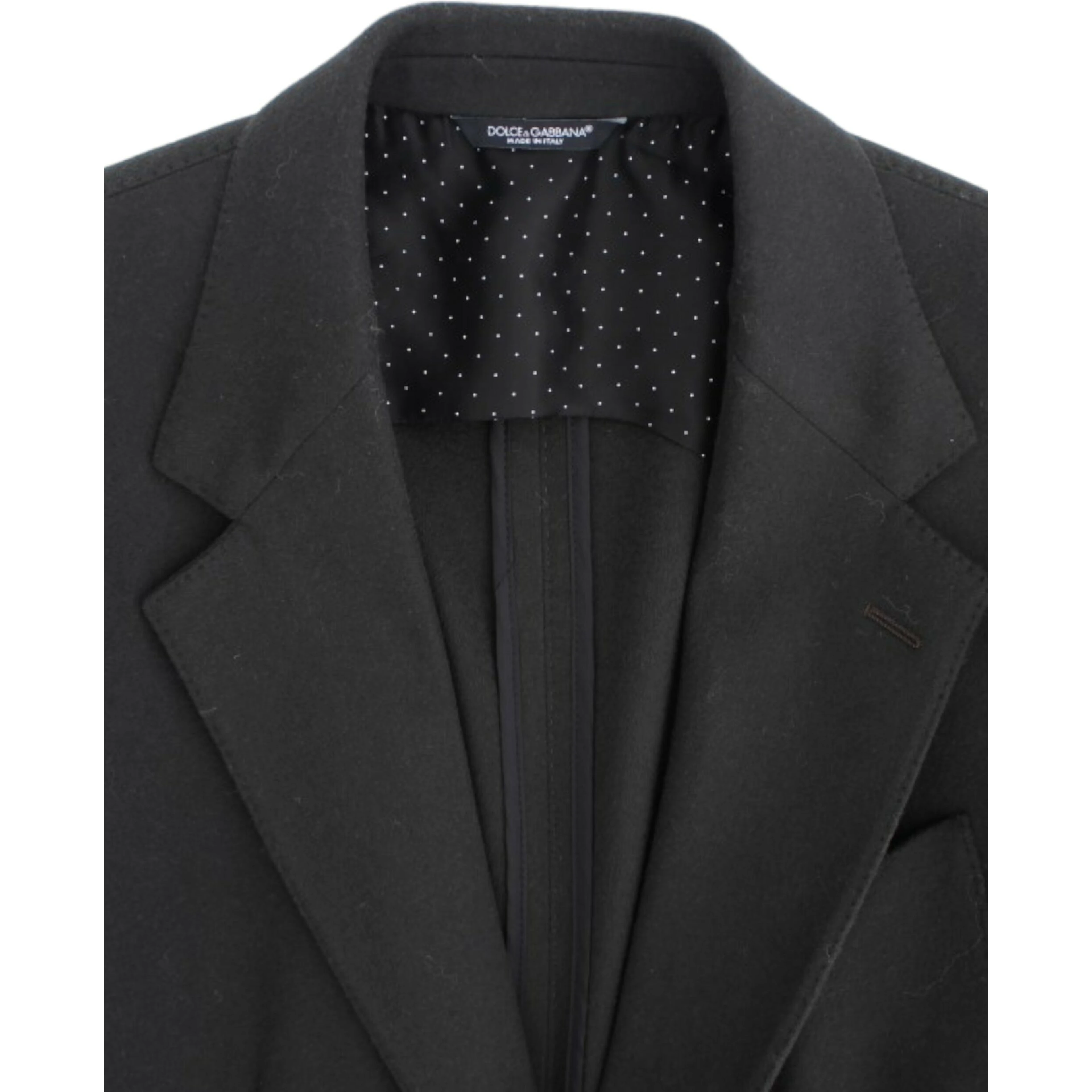 Green cashmere two button blazer