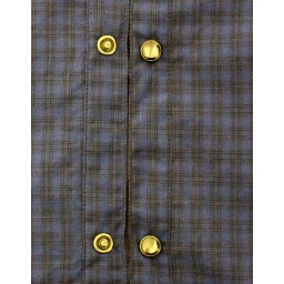 Blue checkered cotton shirt