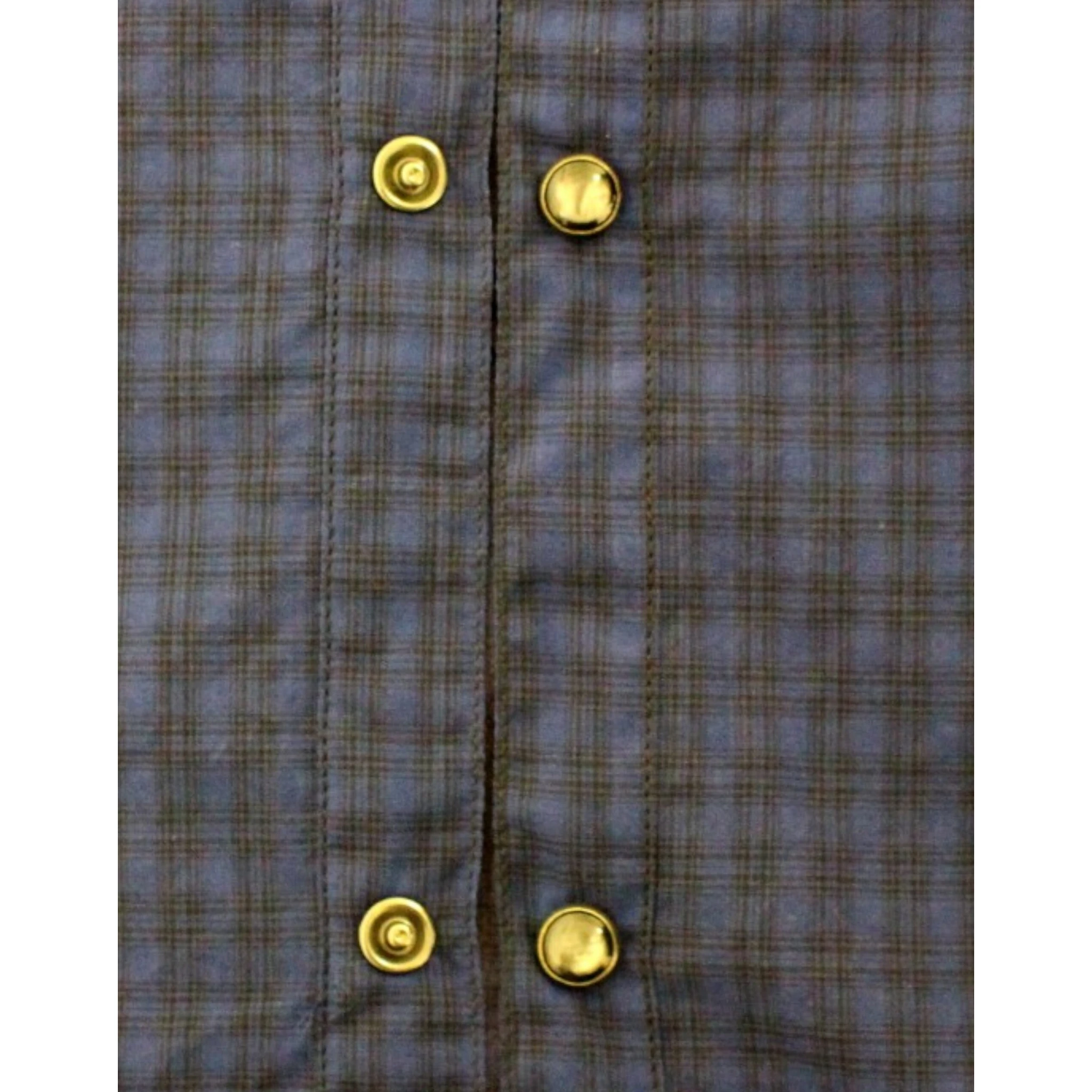 Blue checkered cotton shirt