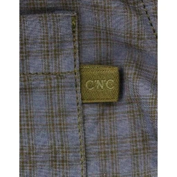 Blue checkered cotton shirt