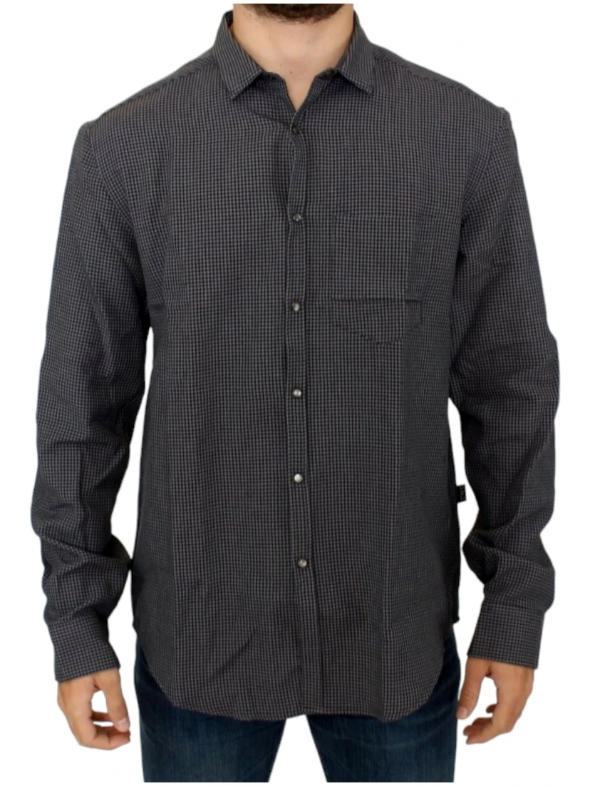 Gray linen casual shirt