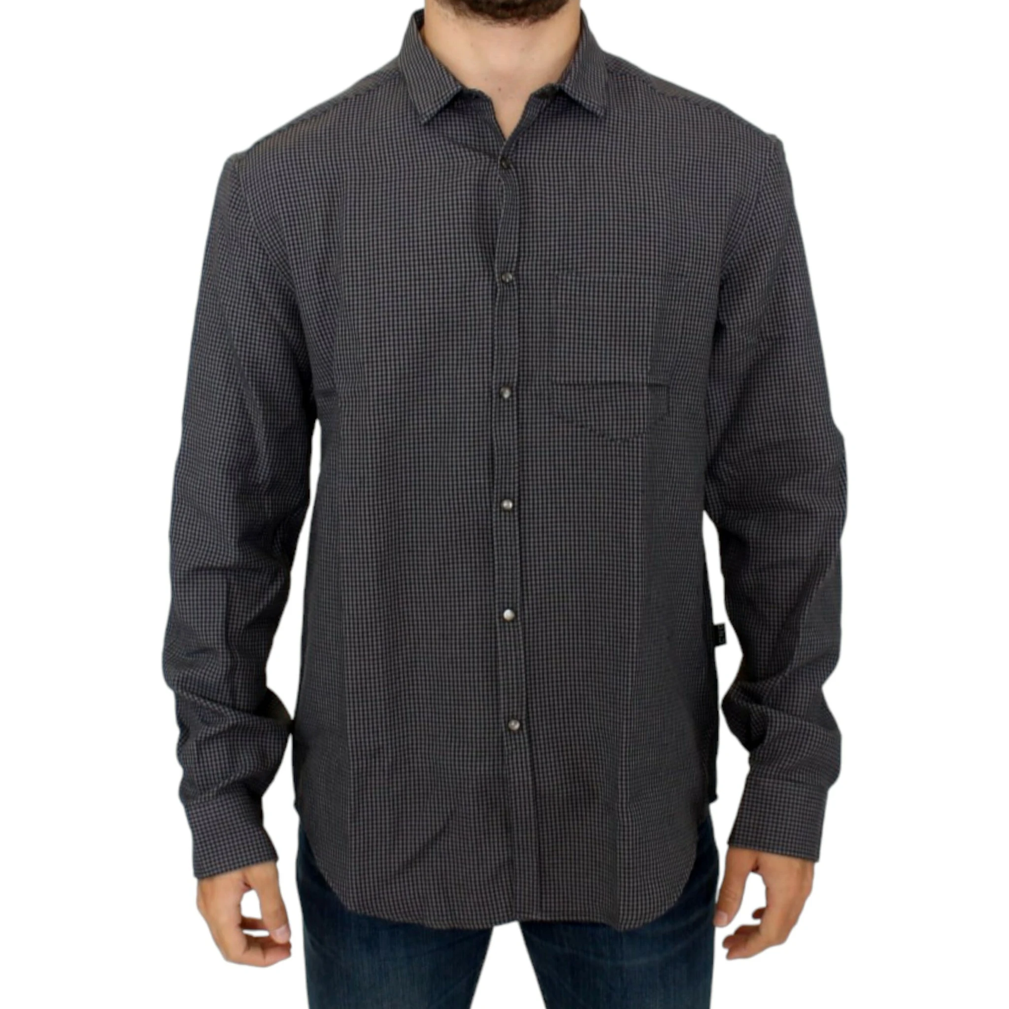 Gray linen casual shirt