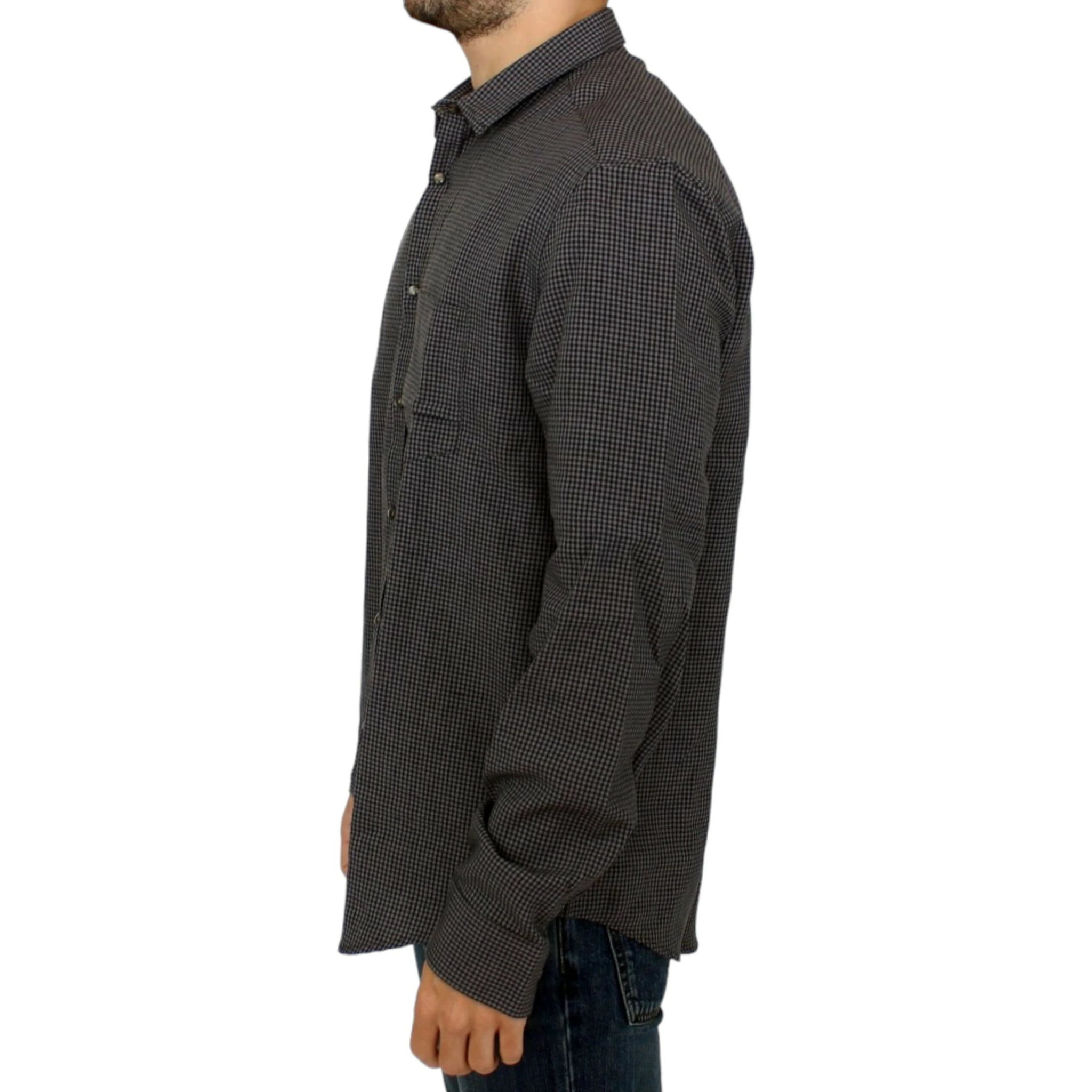 Gray linen casual shirt
