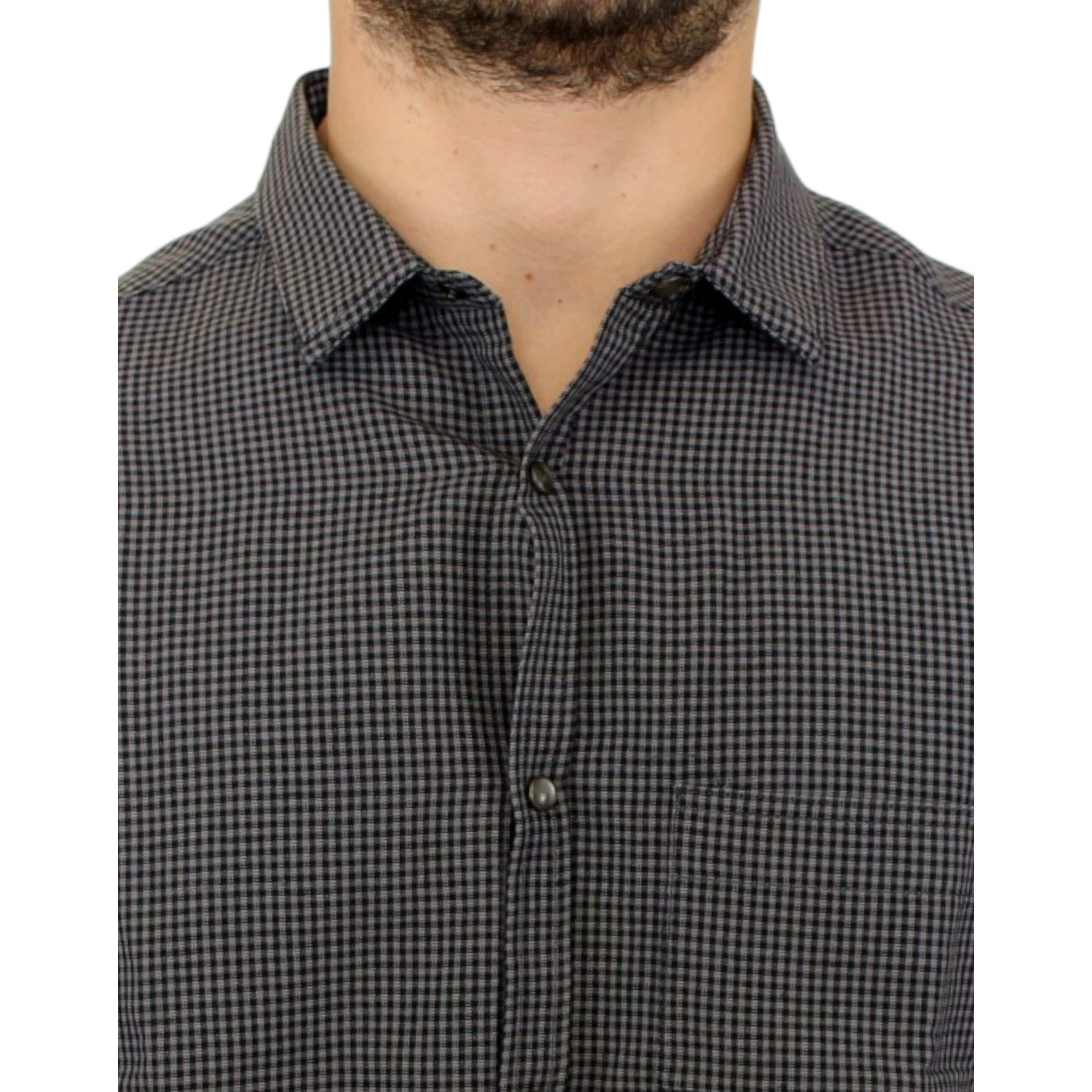 Gray linen casual shirt