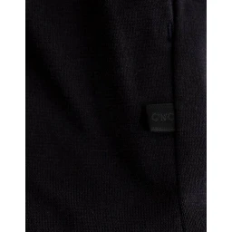 Blue hooded cotton sweater