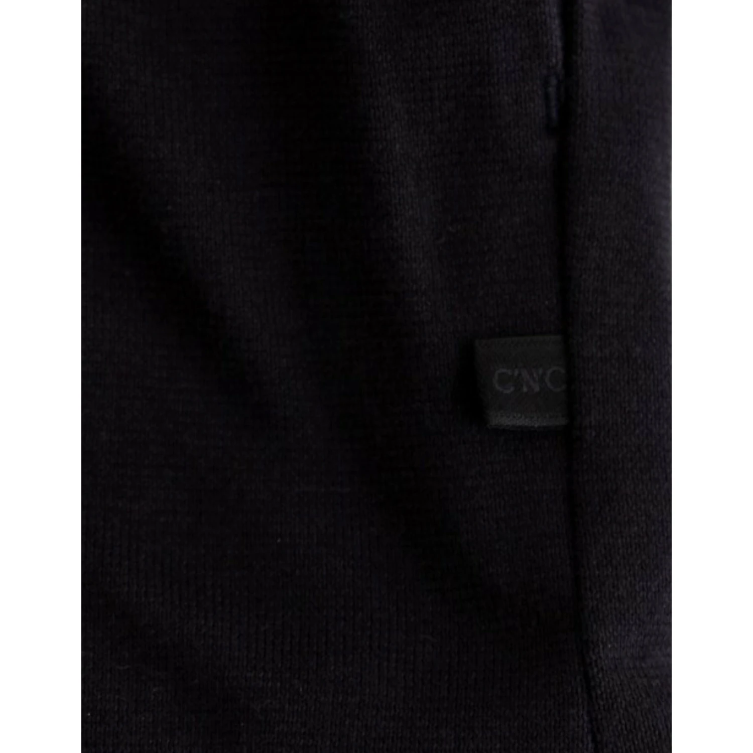 Blue hooded cotton sweater