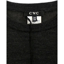 Gray crewneck pullover sweater