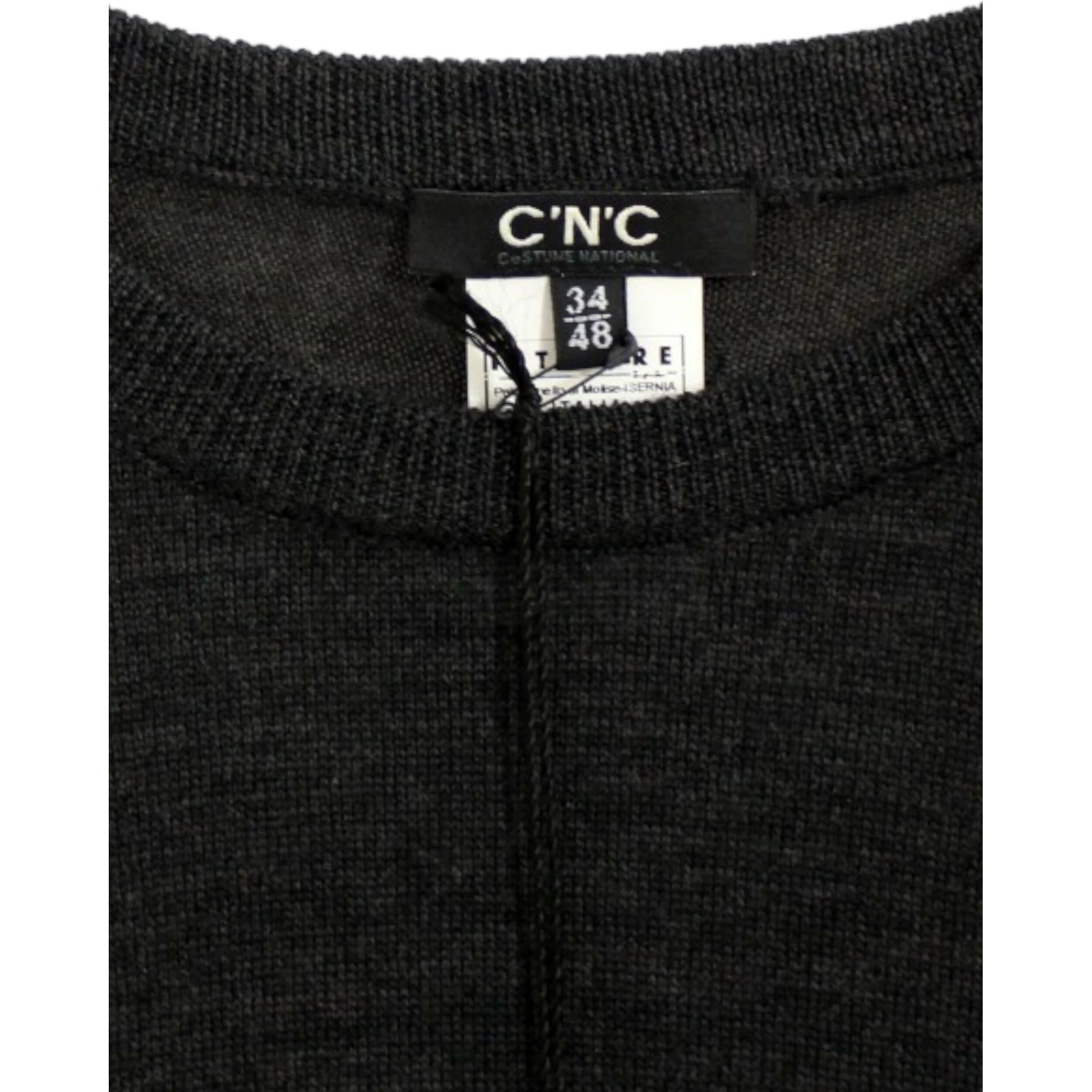 Gray crewneck pullover sweater