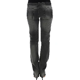 Gray straight leg jeans