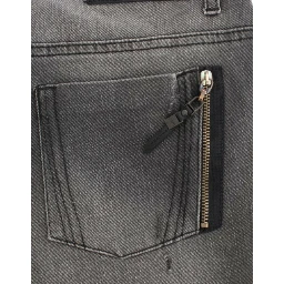 Gray straight leg jeans