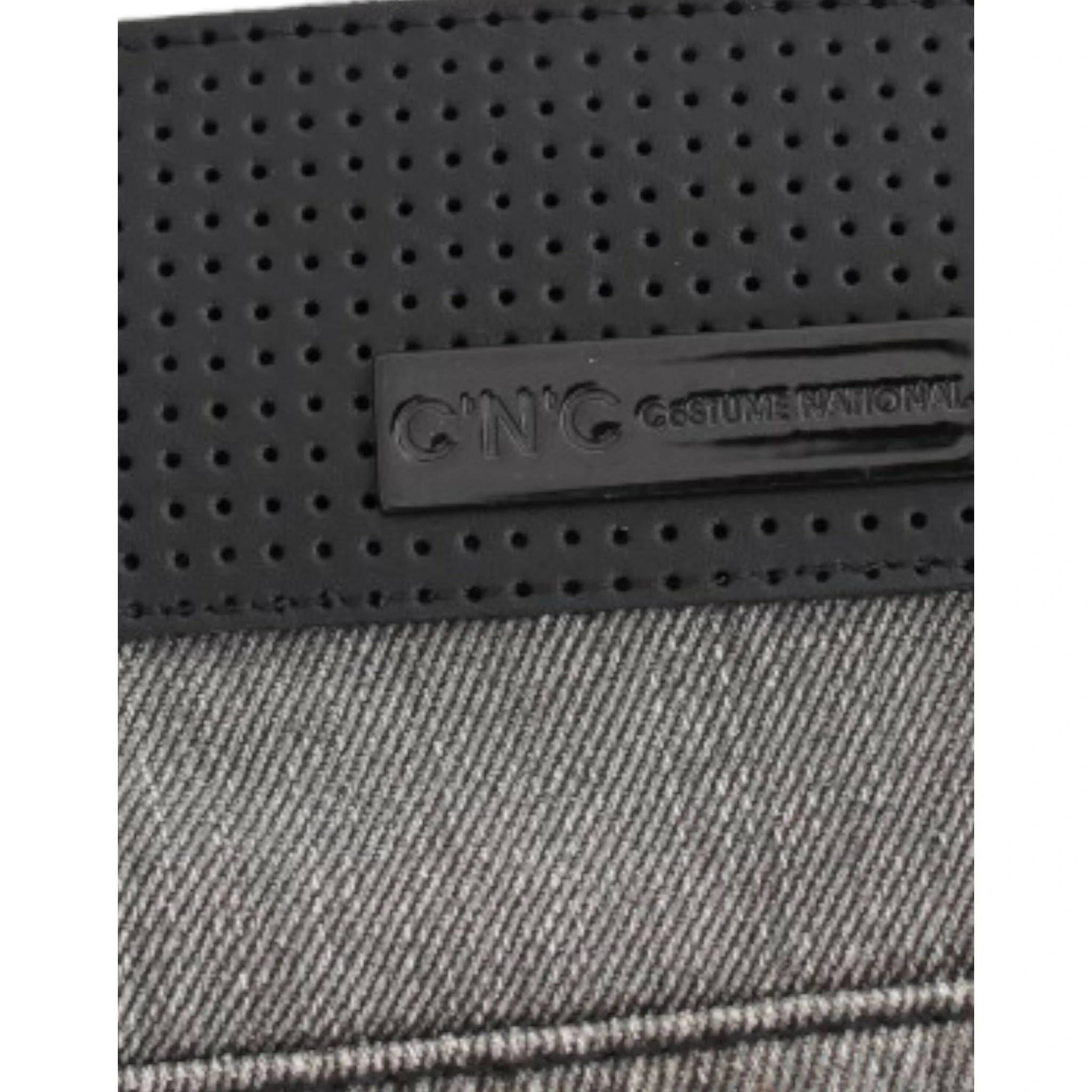 Gray straight leg jeans