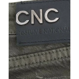 Green slim leg jeans