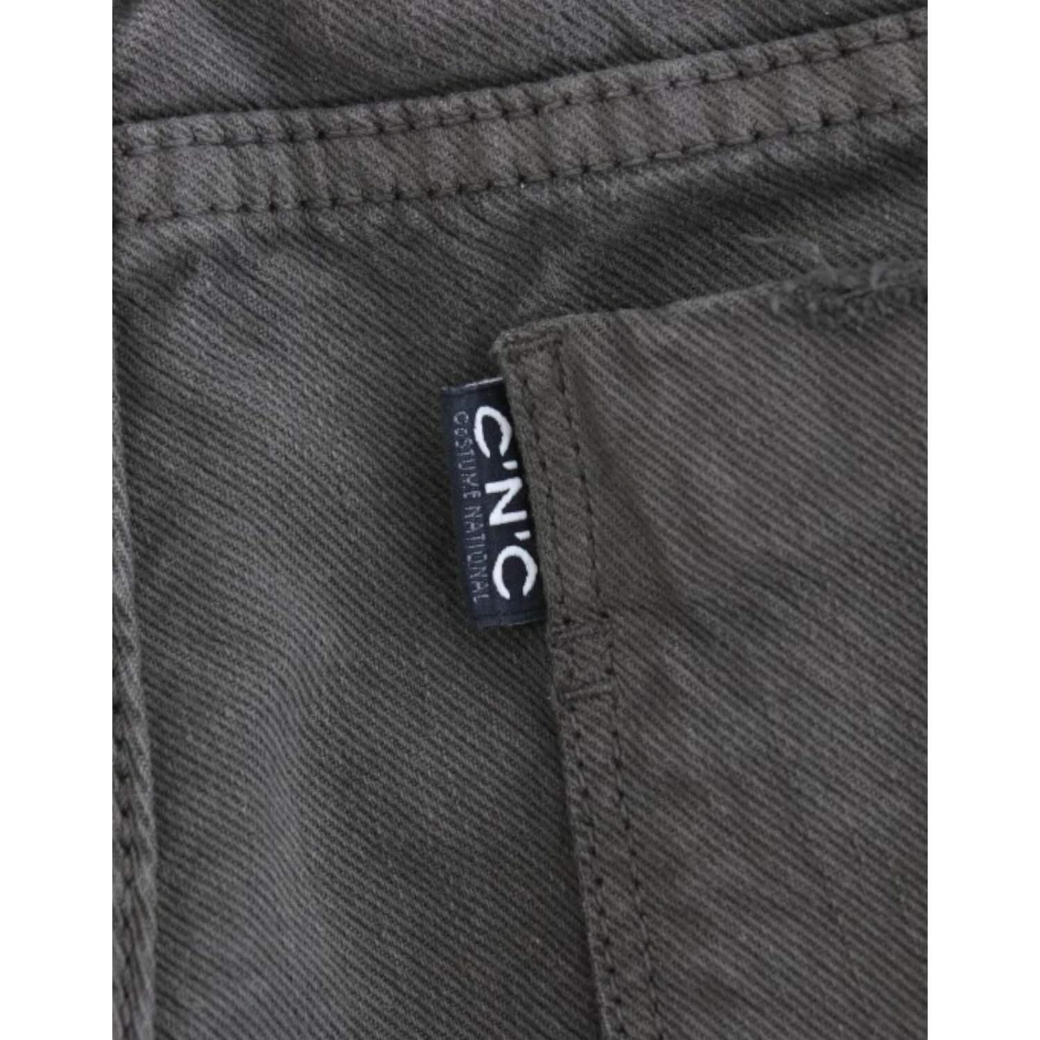 Green slim leg jeans
