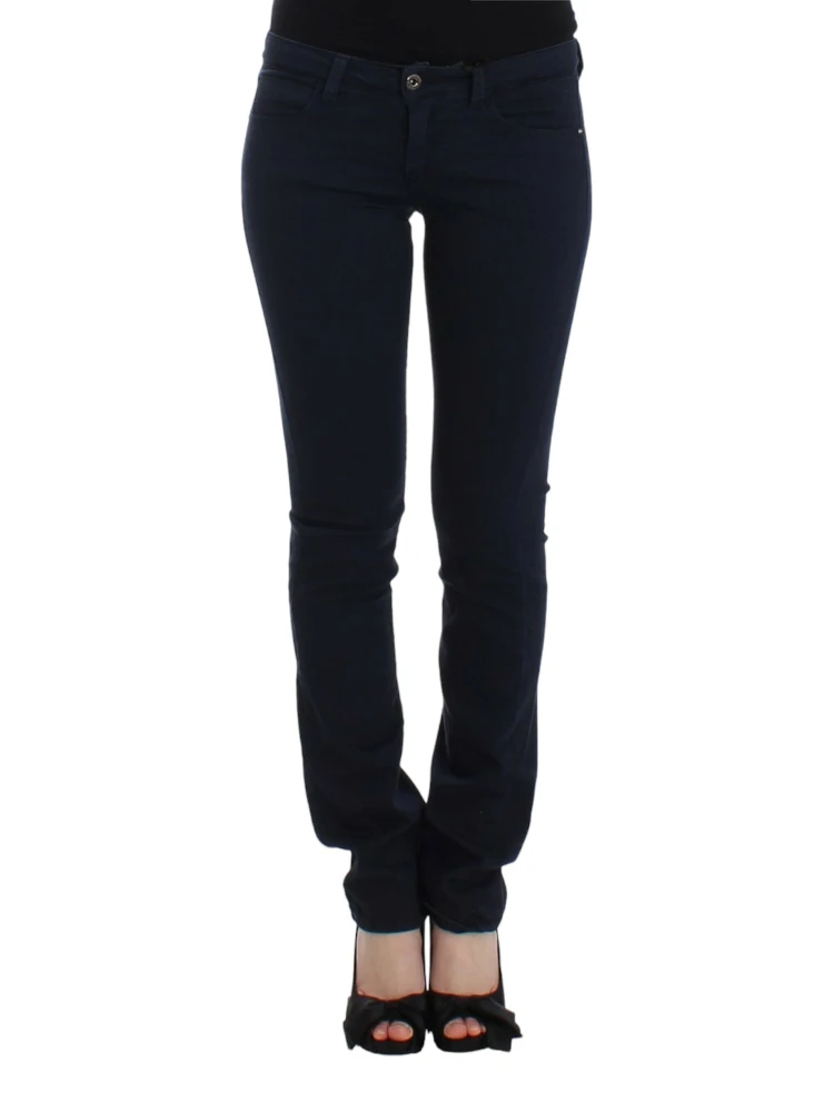 Blue straight leg jeans