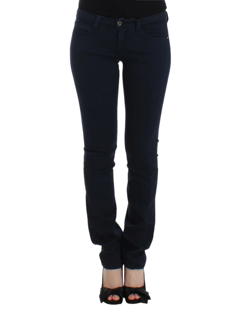 Blue straight leg jeans