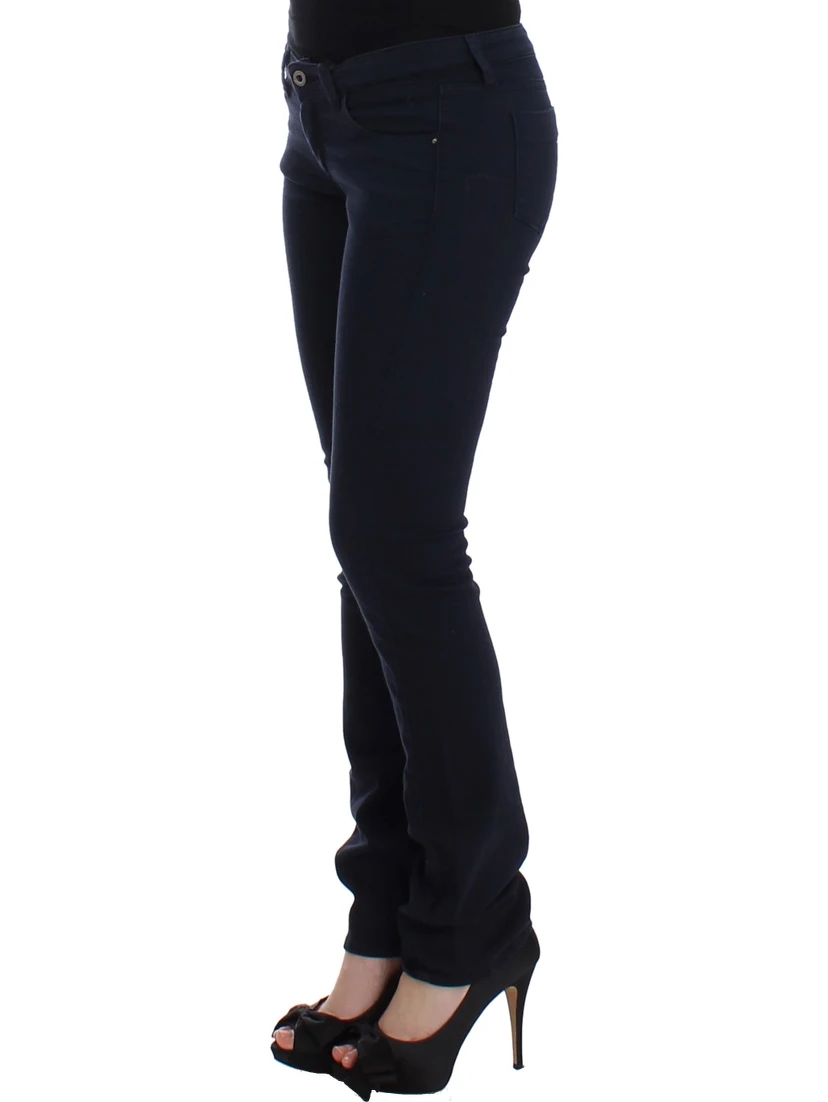 Blue straight leg jeans