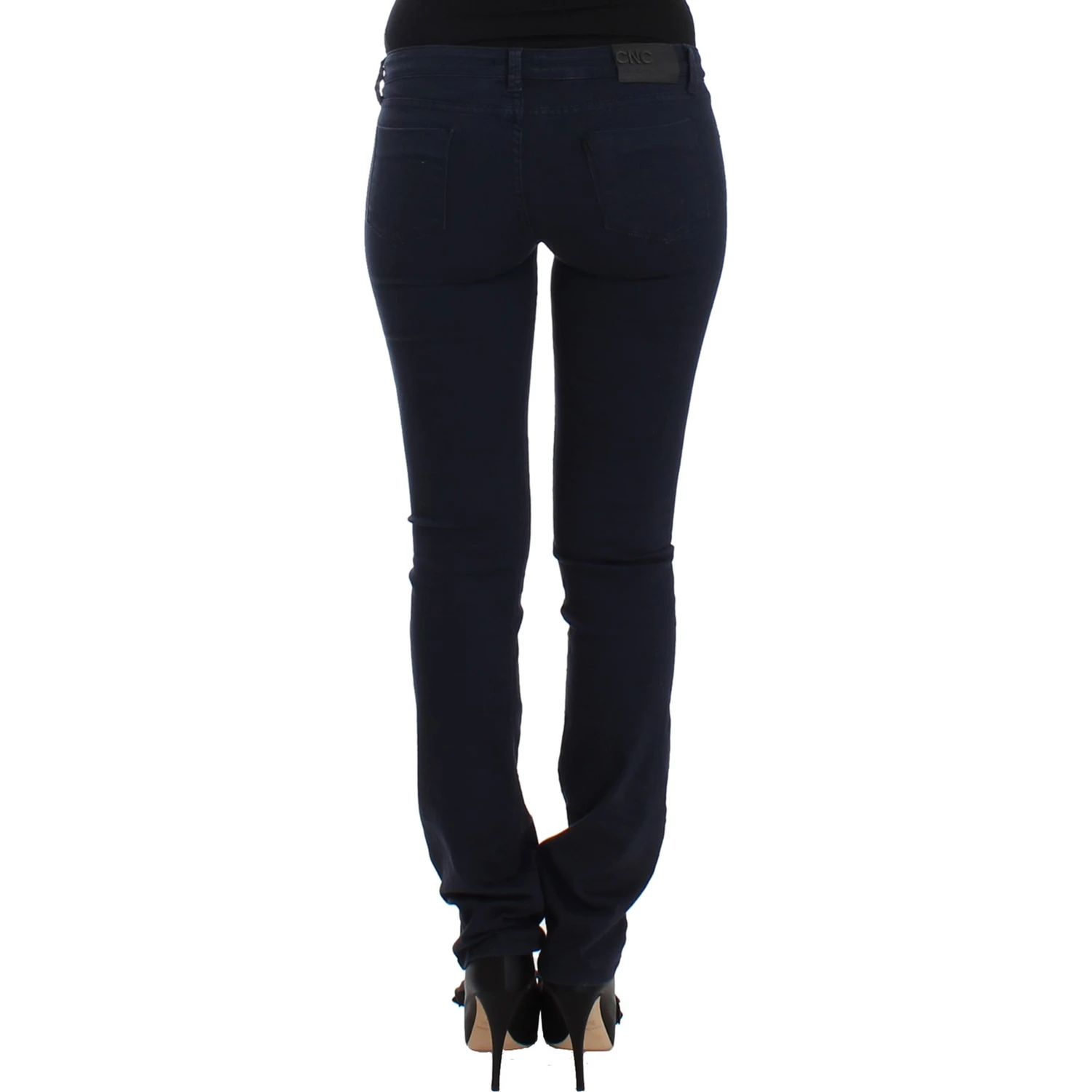 Blue straight leg jeans