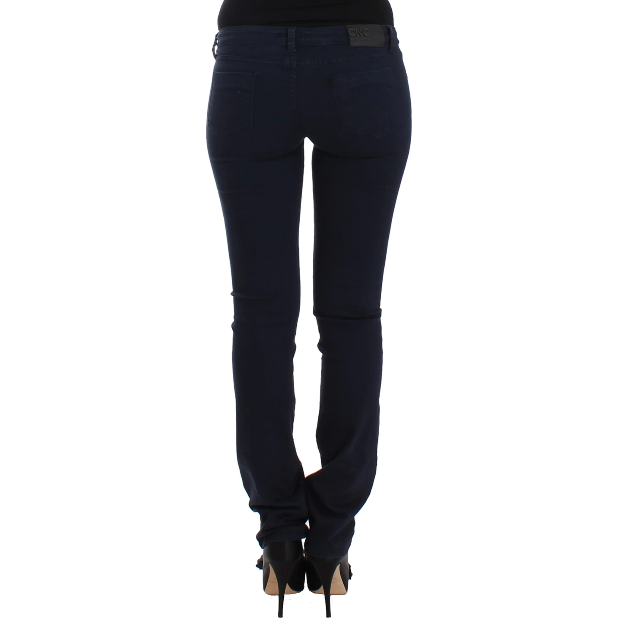 Blue straight leg jeans