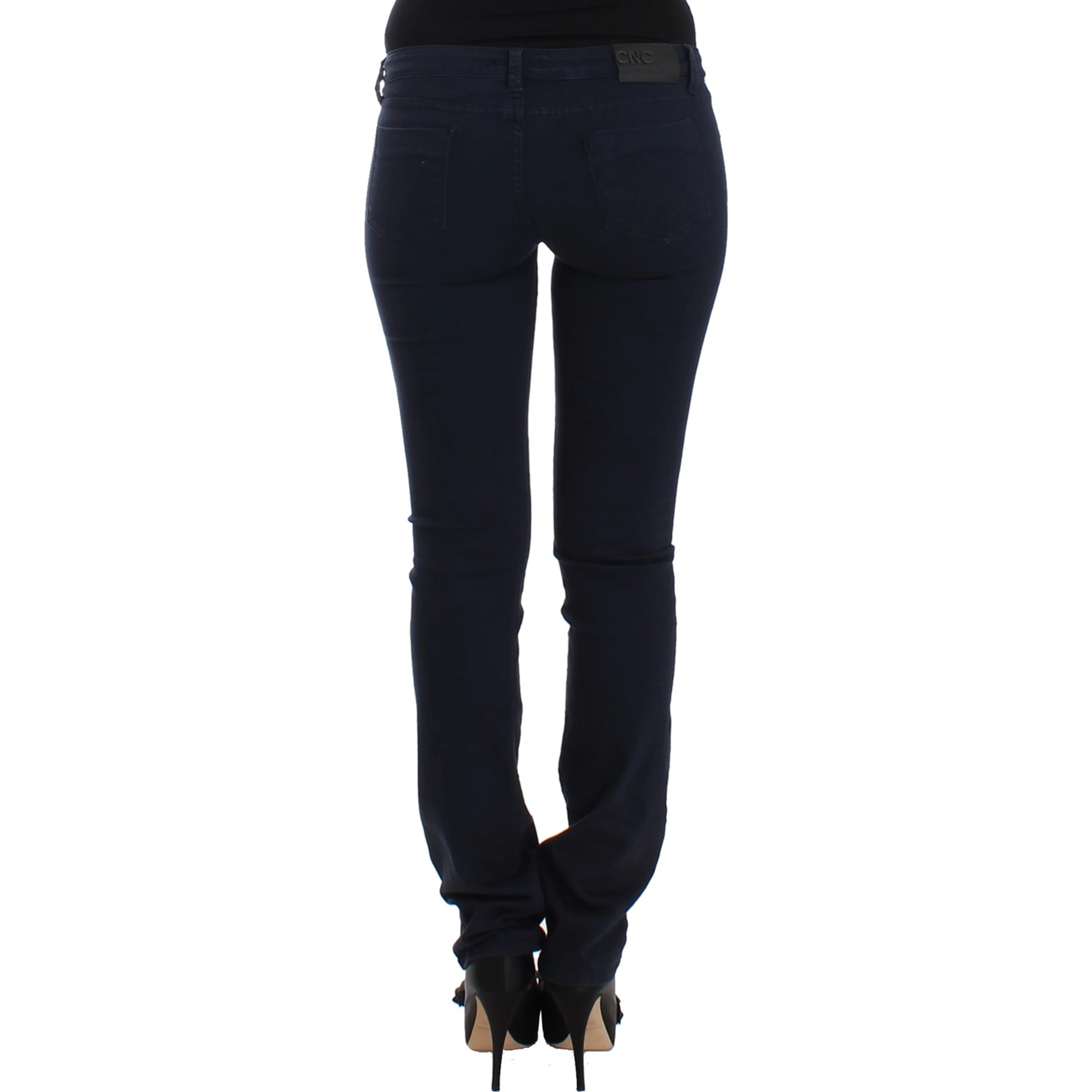 Blue straight leg jeans