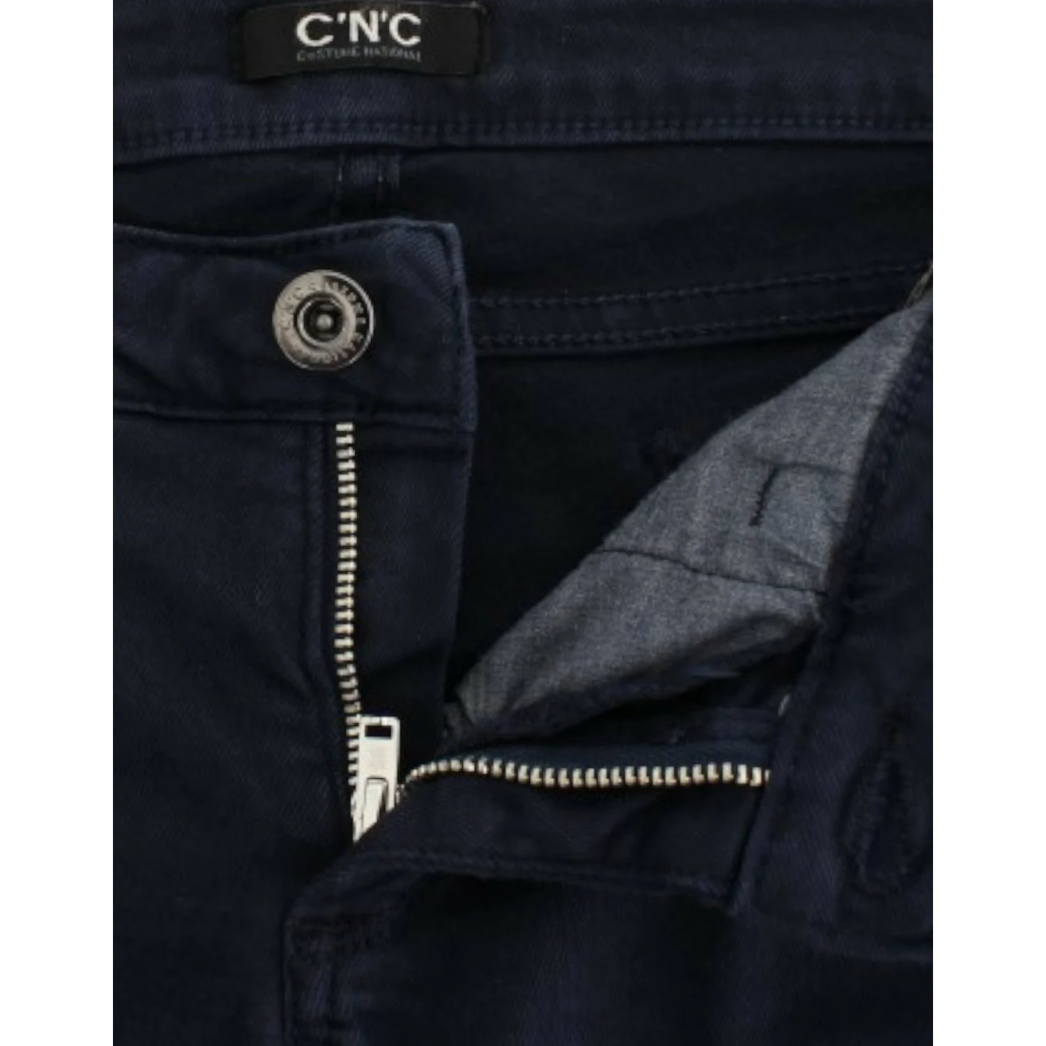 Blue straight leg jeans