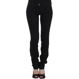 Black straight leg jeans