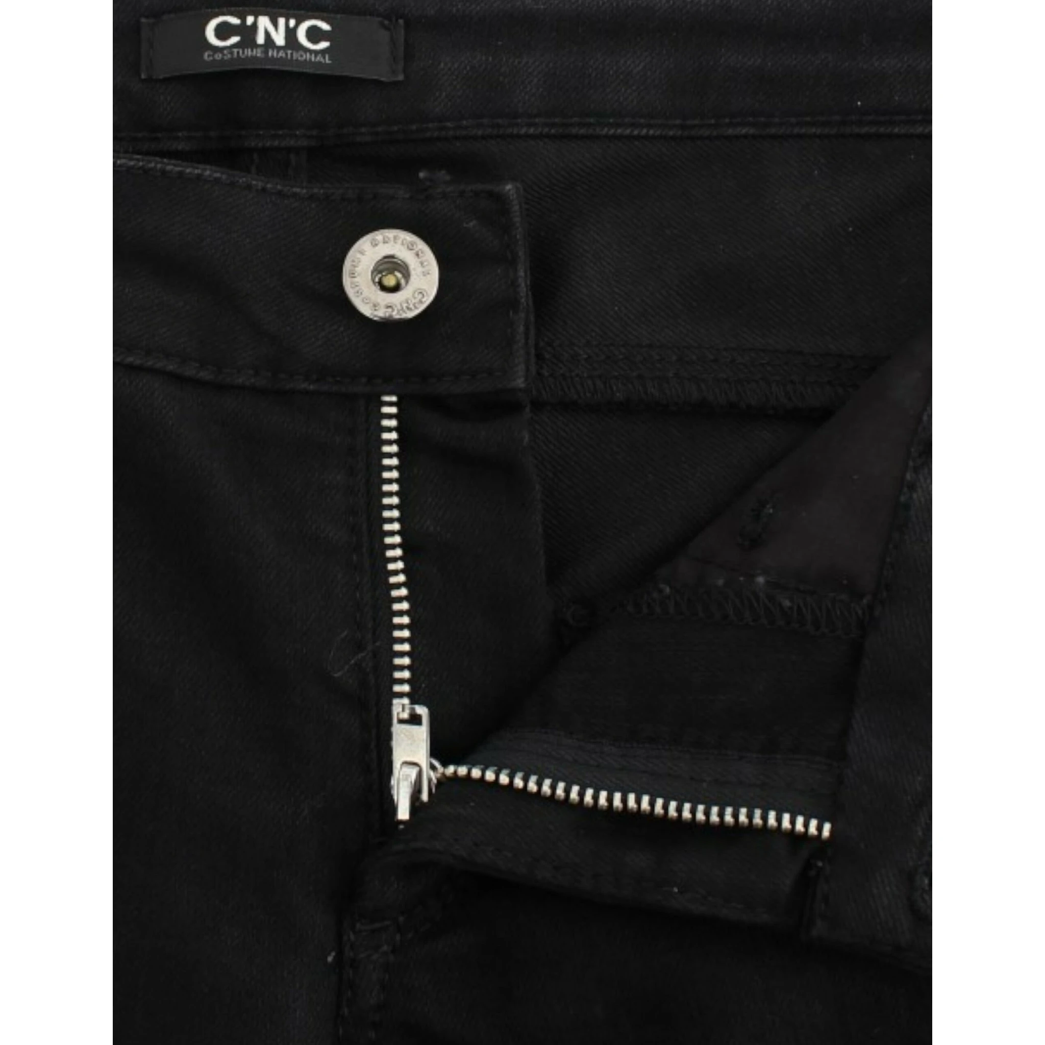 Black straight leg jeans