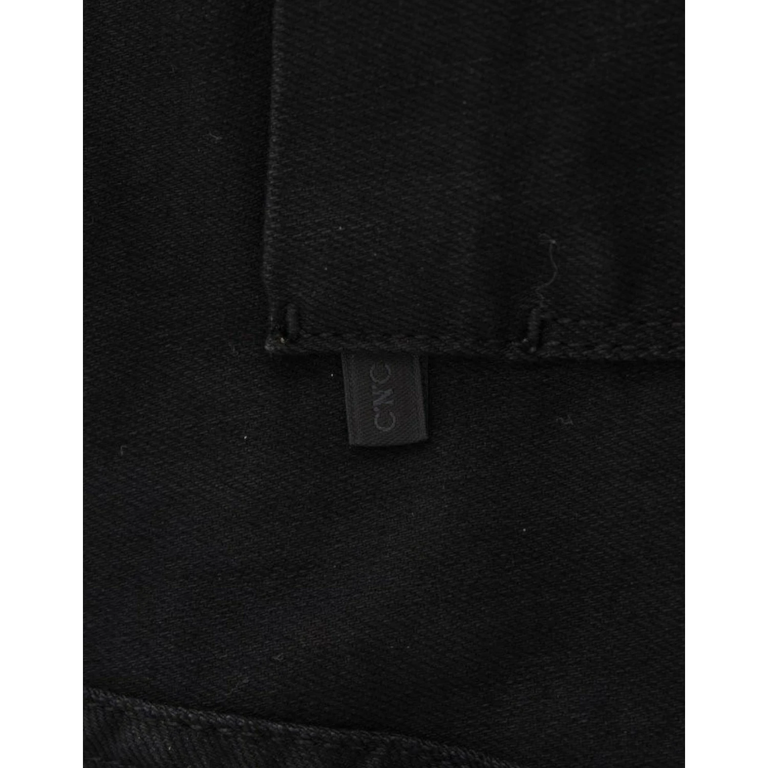 Black straight leg jeans