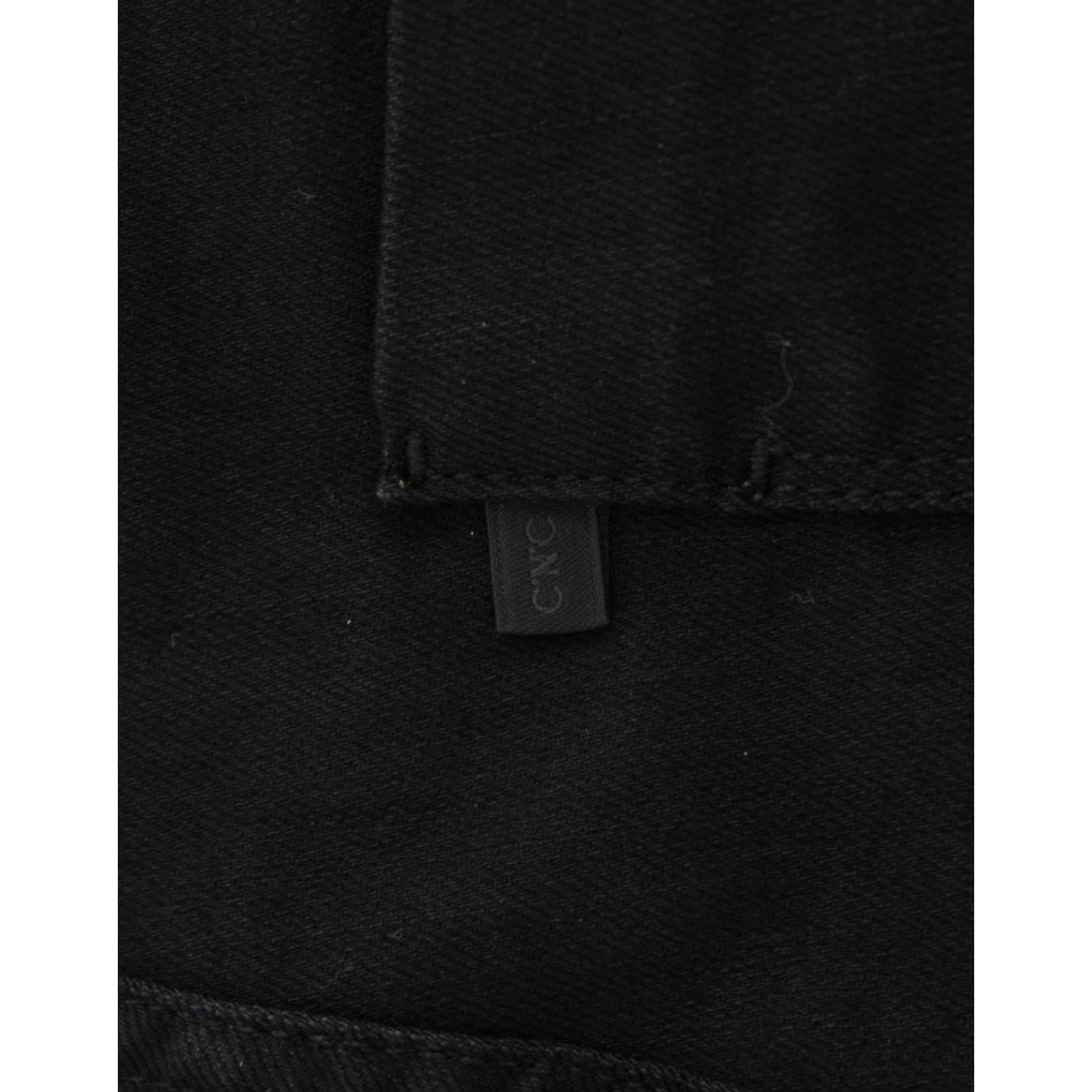 Black straight leg jeans