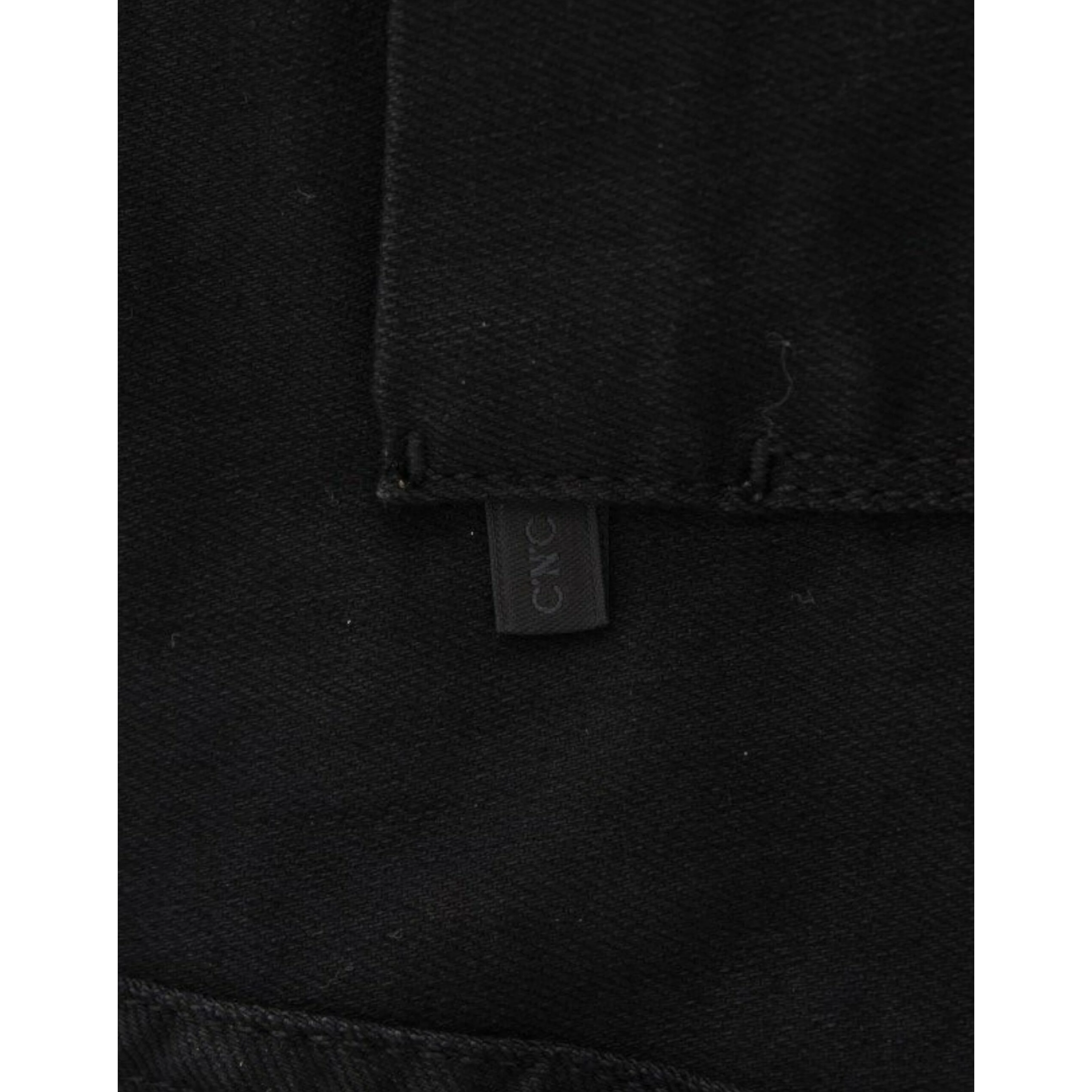 Black straight leg jeans