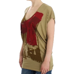 Green print shortsleeve t-shirt