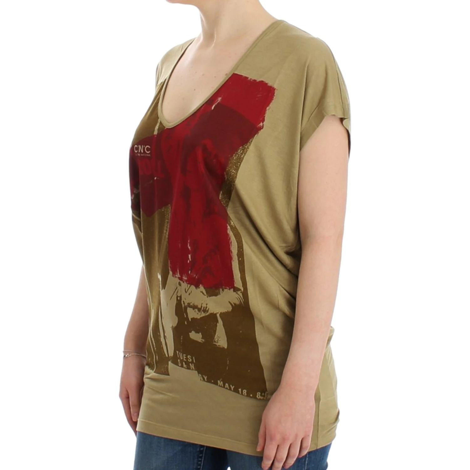 Green print shortsleeve t-shirt