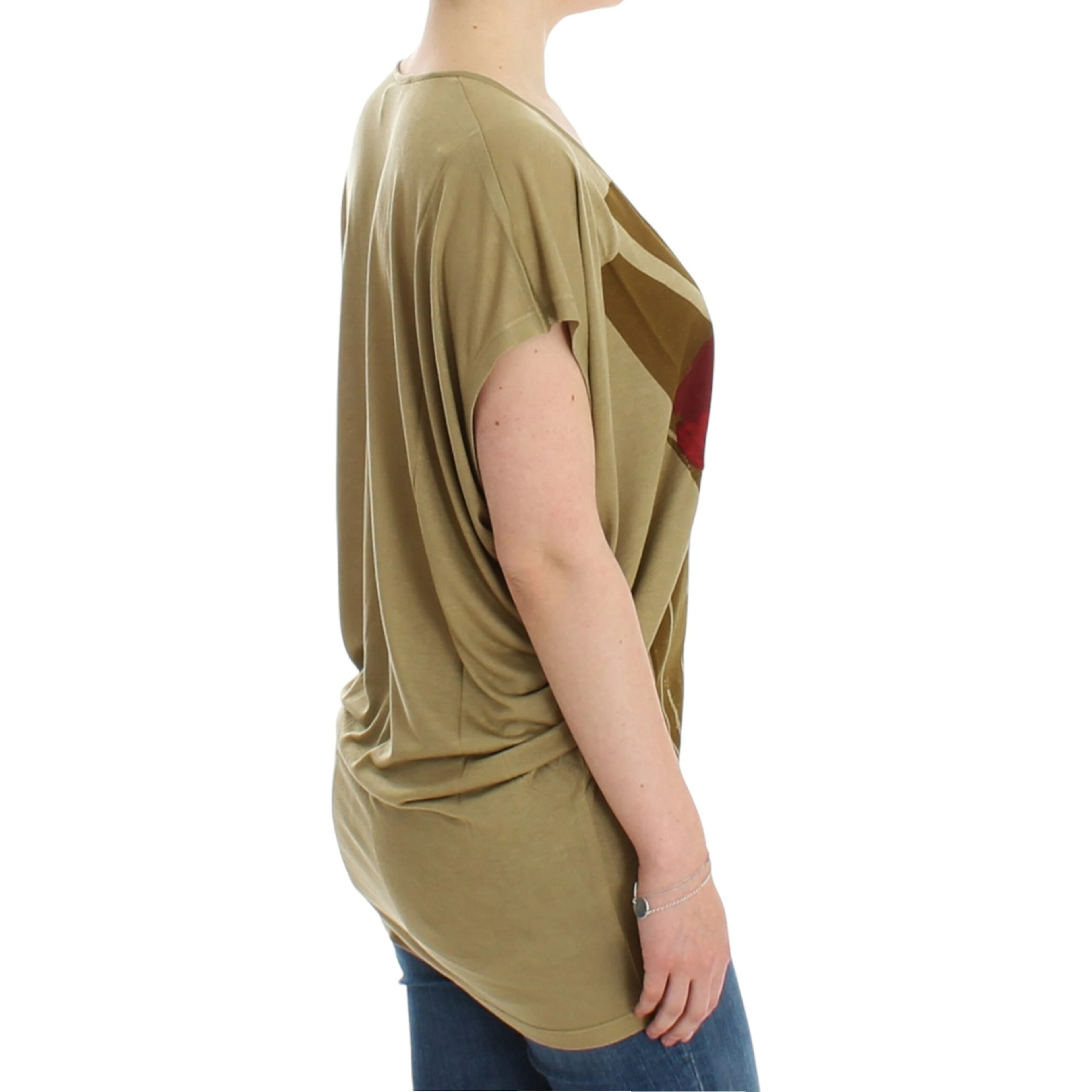 Green print shortsleeve t-shirt
