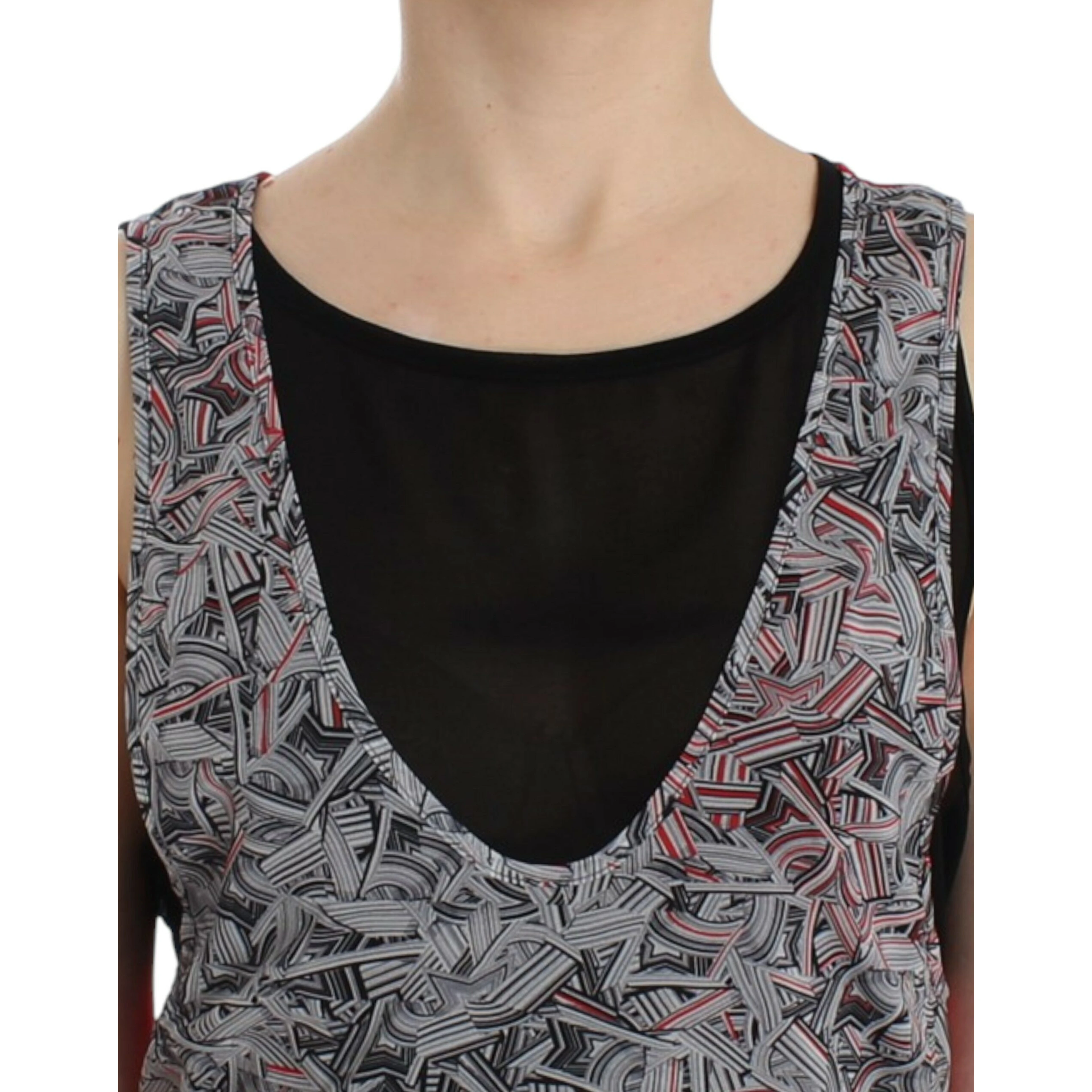 Black sleeveless top