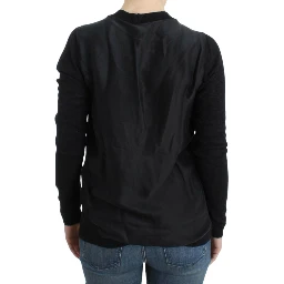 Gray wool alpaca cardigan