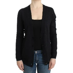 Gray wool alpaca cardigan