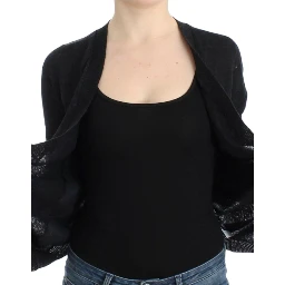 Gray wool alpaca cardigan