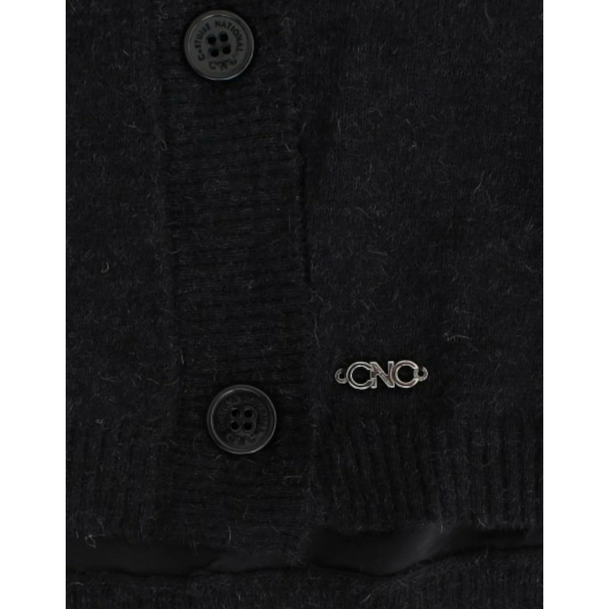 Gray wool alpaca cardigan